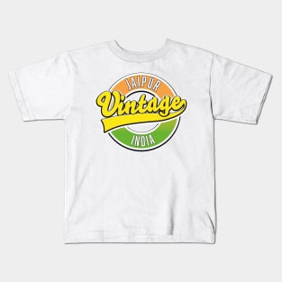 Jaipur vintage style logo Kids T-Shirt